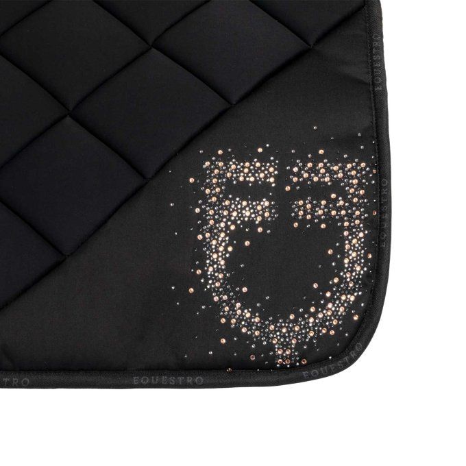 tapis Noir Strass Rose Gold Equestro