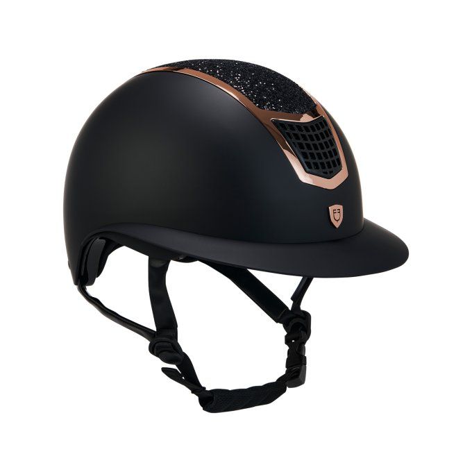 Casque Equestro visière large rose gold