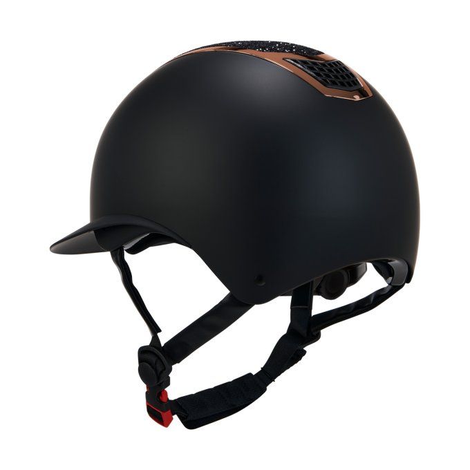 Casque Equestro visière large rose gold