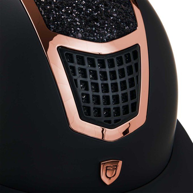 Casque Equestro visière large rose gold