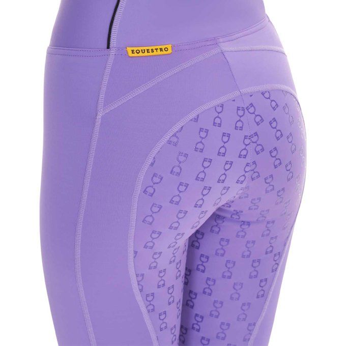 Legging Beige Equestro  Purple
