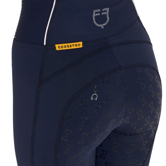 Legging strass Equestro Navy