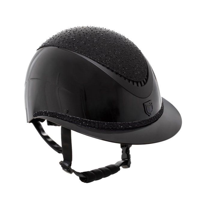 Casque crystal Noir / strass noir