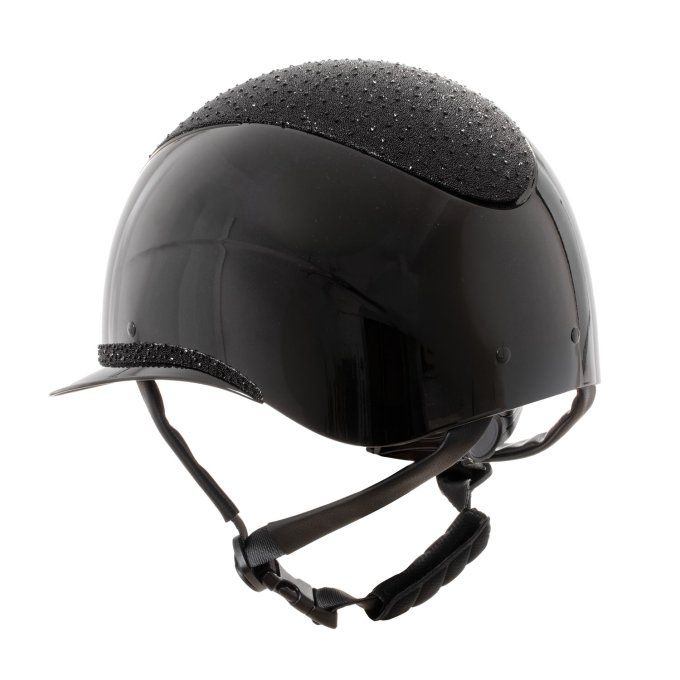Casque crystal Noir / strass noir