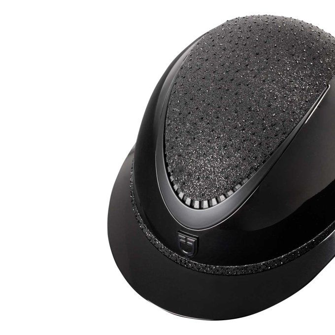 Casque crystal Noir / strass noir